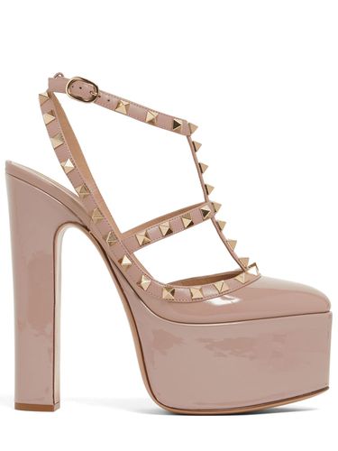 Mm Hohe Sandaletten Aus Lackleder „rockstud“ - VALENTINO GARAVANI - Modalova