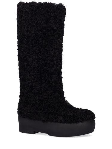 Botas De Nieve De Shearling Sintético 50mm - GIA BORGHINI - Modalova