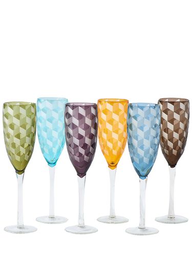 Set Di 6 Bicchieri Da Champagne Multicolor - POLSPOTTEN - Modalova