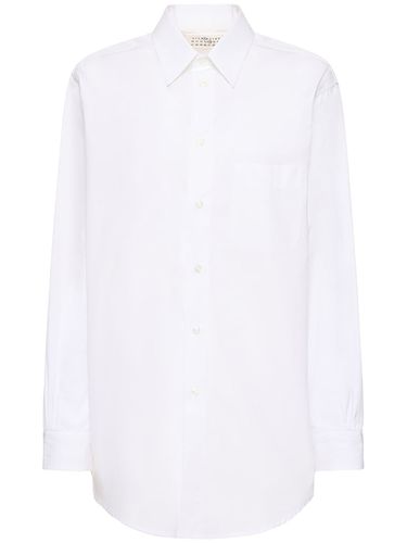 Camicia Regular Fit In Popeline Di Cotone - MAISON MARGIELA - Modalova