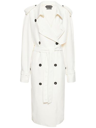 Fluid Twill Trench Coat - TOM FORD - Modalova