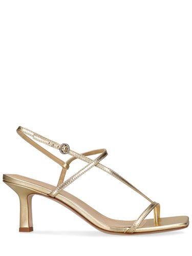 Mm Elise Laminated Leather Sandals - AEYDE - Modalova