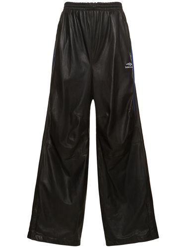 Leather Track Pants - BALENCIAGA - Modalova