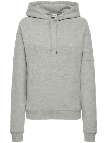 Sudadera De Algodón - SAINT LAURENT - Modalova