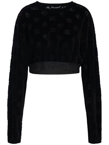 Sudadera De Chenilla Con Jacquard - DOLCE & GABBANA - Modalova