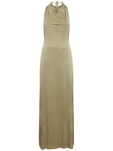 Ariel Long Satin Halter Dress - BEC + BRIDGE - Modalova