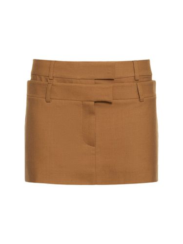 Morio Wool Blend Mini Skirt - AYA MUSE - Modalova