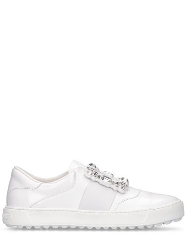 Mm Very Vivier Strass Leather Sneakers - ROGER VIVIER - Modalova