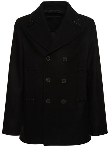 Untitled Wool Peacoat - VALENTINO - Modalova