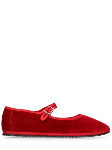 Zapatillas Mary Jane De Terciopelo 10mm - VIBI VENEZIA - Modalova