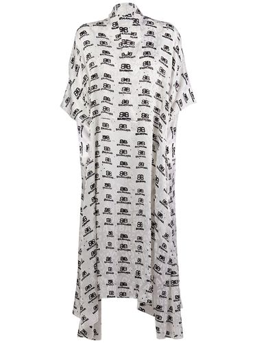 Oversize Silk Dress - BALENCIAGA - Modalova