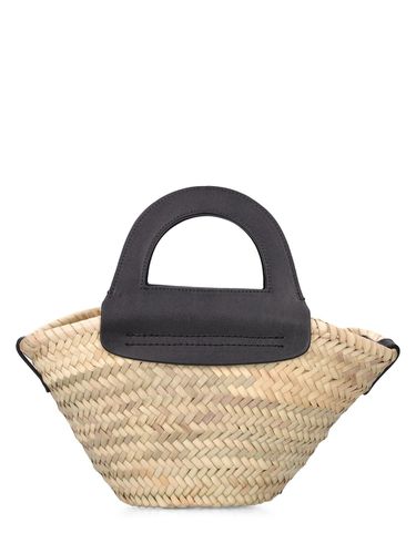 Mini Cabas Leather & Raffia Tote Bag - HEREU - Modalova