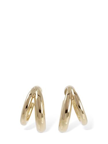 Double Natasha Lilly Huggie Earrings - JENNIFER FISHER - Modalova