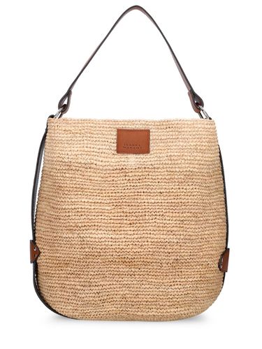 Bayia Straw & Leather Bucket Bag - ISABEL MARANT - Modalova