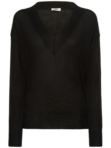 Benedetta Wool & Silk Fine Knit Sweater - ANNAGRETA - Modalova