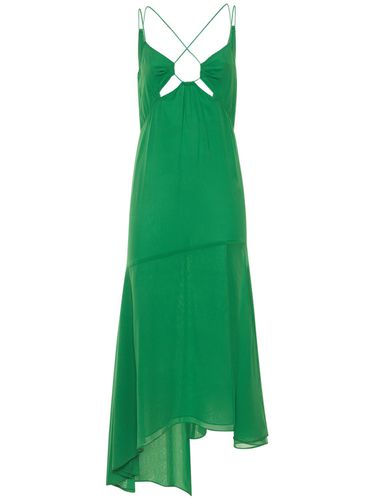 Vestido Midi De Seda Georgette - THE ANDAMANE - Modalova