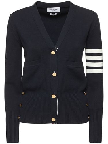 Cardigan Milano Con 4 Bar - THOM BROWNE - Modalova