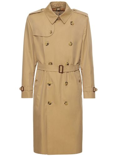 Kensington Long Cotton Trench Coat - BURBERRY - Modalova