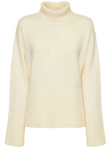 Wool & Cotton Knit Sweater - TOTEME - Modalova