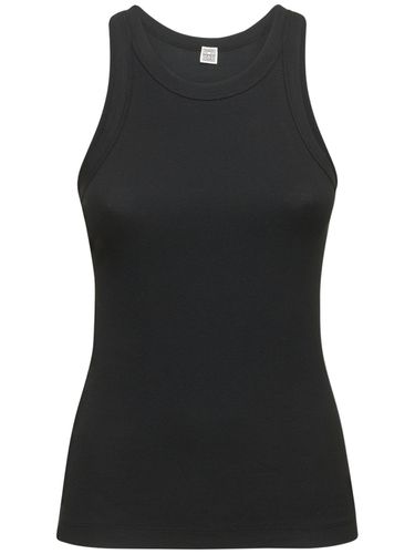 Fine Curved Organic Cotton Tank Top - TOTEME - Modalova