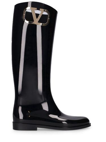 Mm Vlogo Pvc Tall Boots - VALENTINO GARAVANI - Modalova