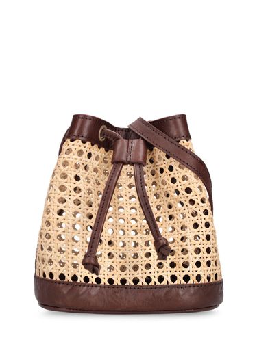 Mini Benna Rattan Bucket Bag - BEMBIEN - Modalova