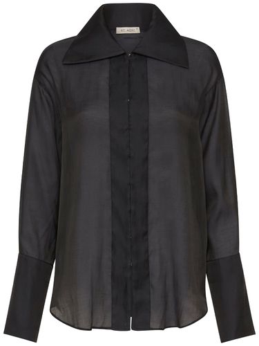 Sheer Cotton & Silk Shirt - ST.AGNI - Modalova