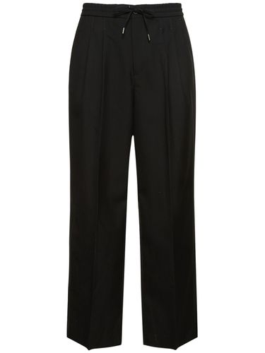 Pocket Wide Leg Wool Blend Pants - DUNST - Modalova