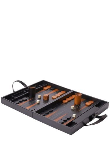 Backgammon-set Mit Schwarzem Leder - THE CONRAN SHOP - Modalova