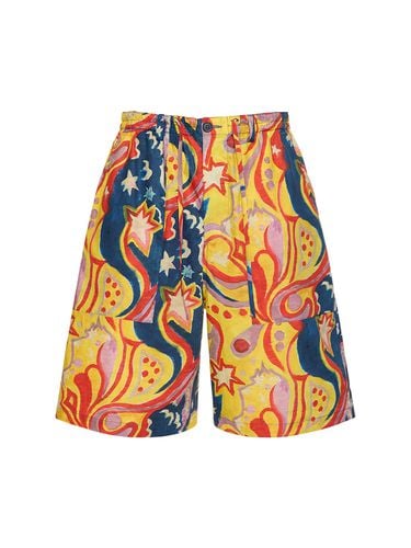 Printed Cotton Shorts - MARNI - Modalova