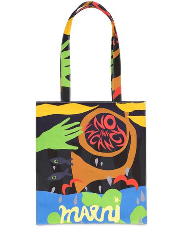 Tote Aus Canvas - MARNI - Modalova