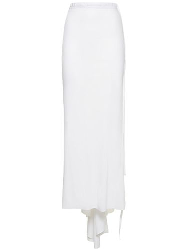 Vittoria Cotton Jersey Long Flared Skirt - ANN DEMEULEMEESTER - Modalova