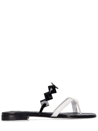 Mm Sulafa Leather Flat Sandals - MANOLO BLAHNIK - Modalova