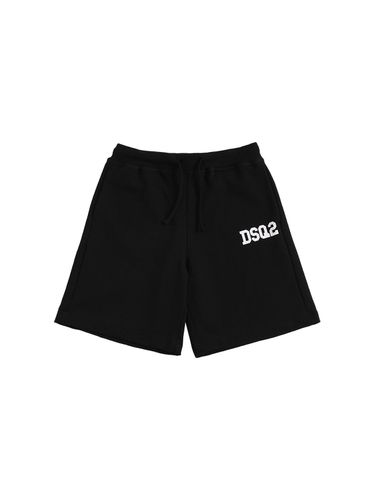 Shorts Aus Baumwollfleece - DSQUARED2 - Modalova