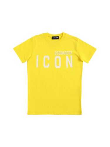 T-shirt Aus Baumwolljersey Mit Druck „icon“ - DSQUARED2 - Modalova