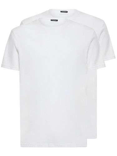 Er-pack T-shirts Aus Baumwolljersey - DSQUARED2 - Modalova