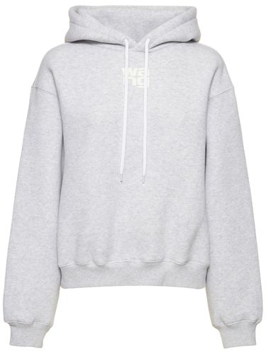 Hoodie Aus Bio-baumwollterry Mit Logo - ALEXANDER WANG - Modalova