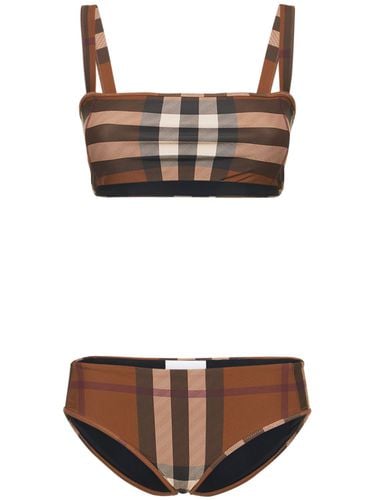 Check Printed Bikini - BURBERRY - Modalova