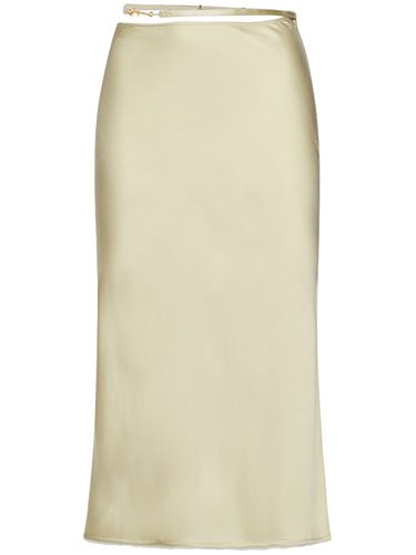 La Jupe Notte Stretch Satin Midi Skirt - JACQUEMUS - Modalova