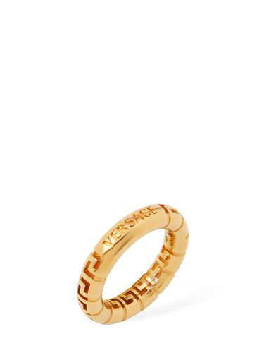 Anillo Con Cenefa Griega - VERSACE - Modalova