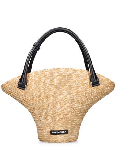 Bolso De Playa De Paja - BALENCIAGA - Modalova