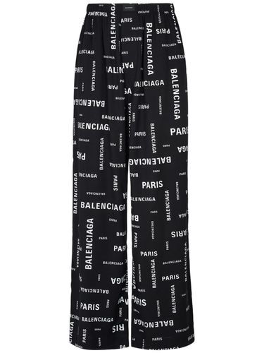 Pantalones De Popelina Viscosa - BALENCIAGA - Modalova