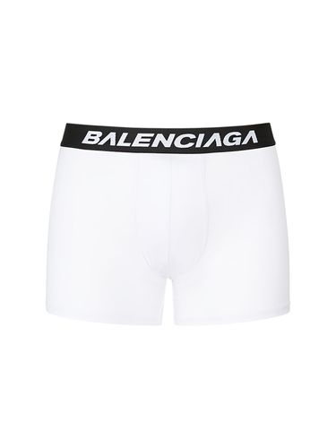 Calzoncillos Boxer De Algodón - BALENCIAGA - Modalova