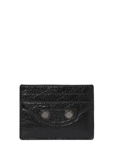 Cagole Leather Card Holder - BALENCIAGA - Modalova