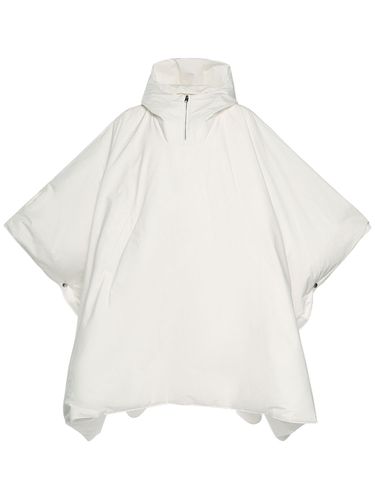 Oversize Frosted Poplin Padded Cape - BOTTEGA VENETA - Modalova