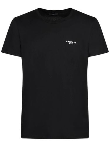 T-shirt Aus Bio-baumwolle Mit Logo - BALMAIN - Modalova