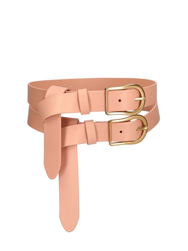 Lvr Exclusive Leather Double Buckle Belt - ZIMMERMANN - Modalova