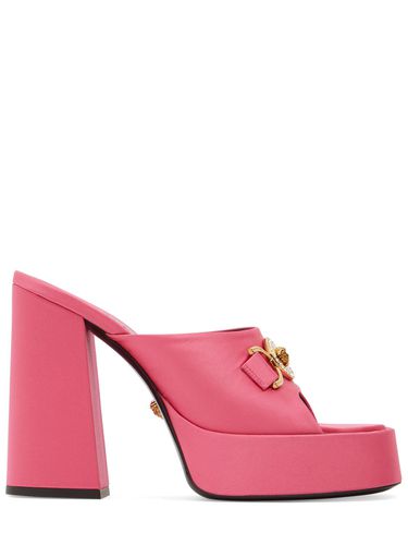 Mm Satin Mules - VERSACE - Modalova