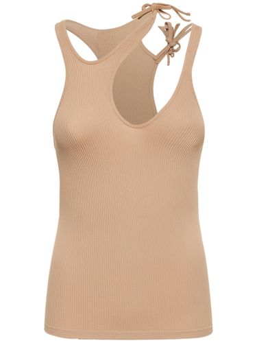 Ribbed Jersey Top W/ Double Straps - ANDREADAMO - Modalova