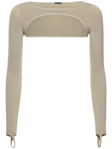 Sculpting Jersey Harness Long Sleeve Top - ANDREADAMO - Modalova